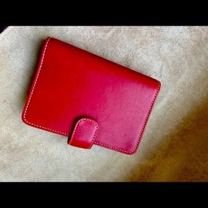 Red Leather Coach Planner